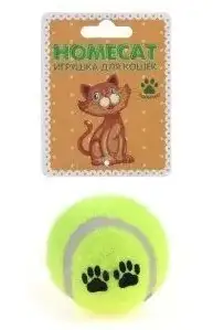 Купить homecat Игрушка для кошек мяч теннисный