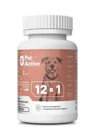 Купить biopetactive витаминный комплекс 12 в 1 для сохранения здоровья пожилых собак