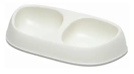 Купить moderna sensibowl миска двойная пластиковая для собак и кошек, мягкий белый