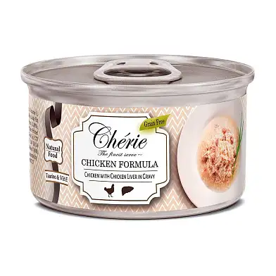 PETTRIC Chicken Formula консервы для кошек рубленная курица с куриной печенью