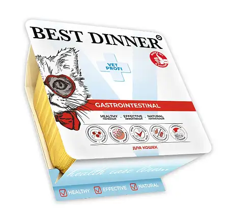 Купить best dinner vet profi gastrointestinal паштет для кошек с индейкой (ламистер)