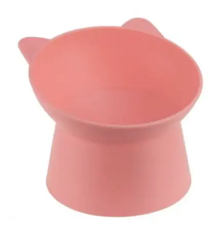 Купить homepet frost touch Китти миска пластиковая на подставке для собак и кошек, коралловая